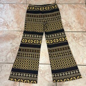 vintage 70s handmade flare vibrant bell bottom dramatic artistic autumn pants